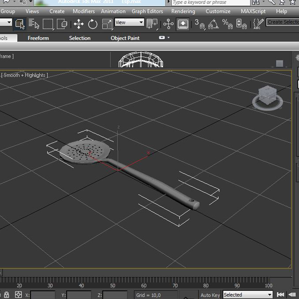 Circular skimmer 3D model_14