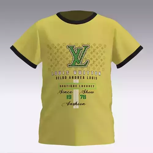 Louis Vuitton cotton t-shirt in yellow for Kids T-shirt 
