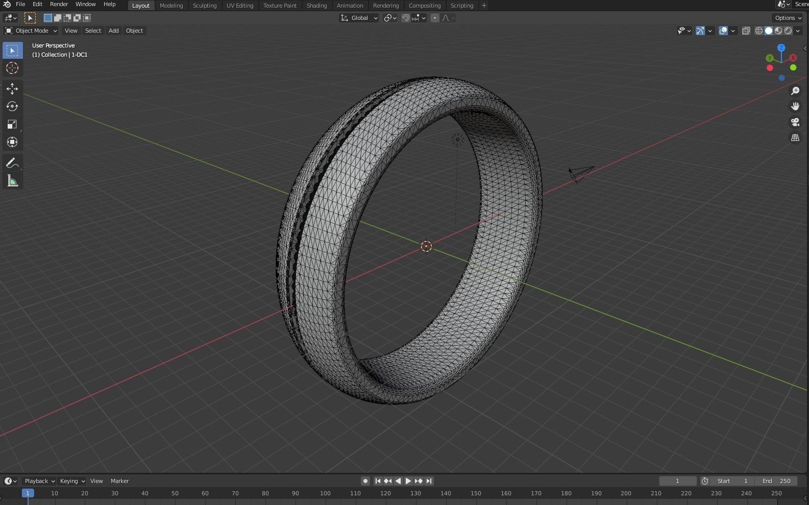 Ring For Men 3D CAD Size 10-5 US-CC107 3D print model_36