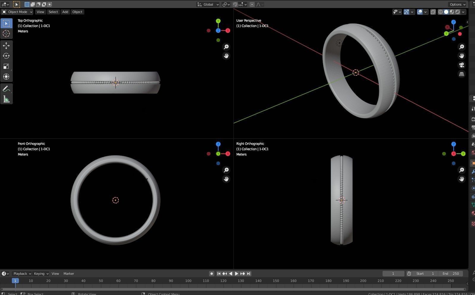 Ring For Men 3D CAD Size 10-5 US-CC107 3D print model_37