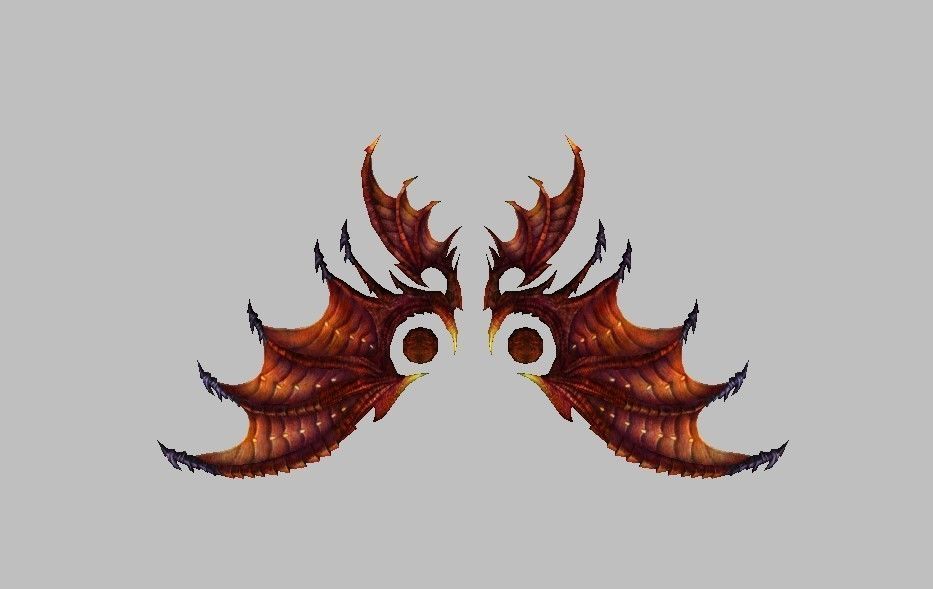 Devil Wing Low-poly 3D model_9