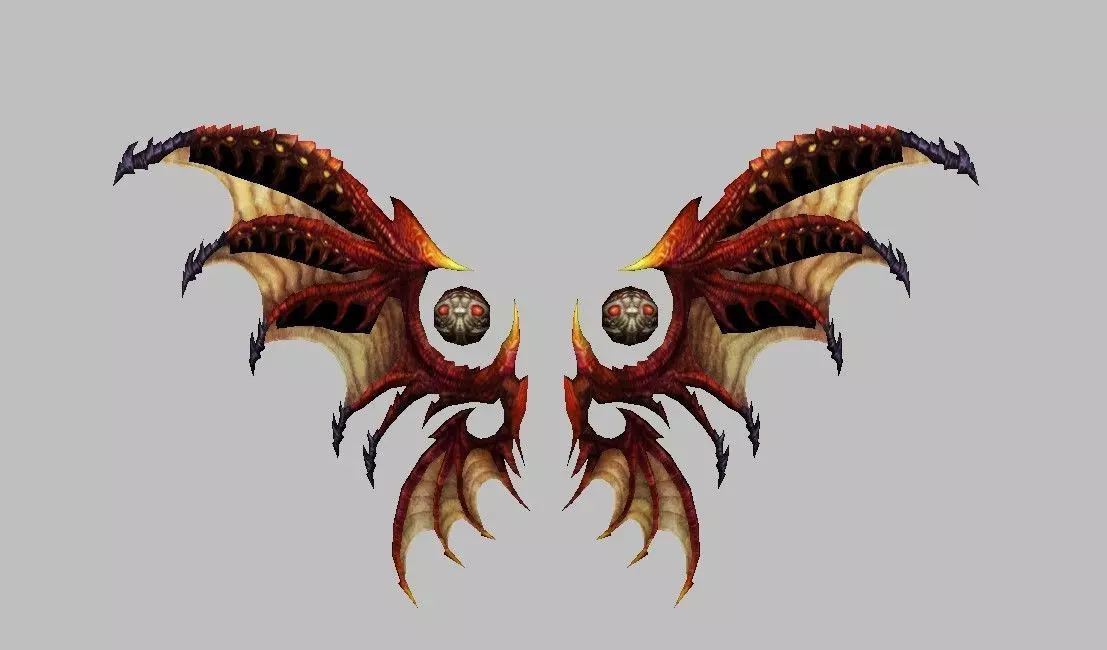 Devil Wing Low-poly 3D model_0