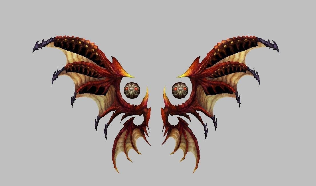Devil Wing Low-poly 3D model_15