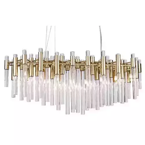 Chrome Galvan Light Unique - Statement Tiered Chandelier