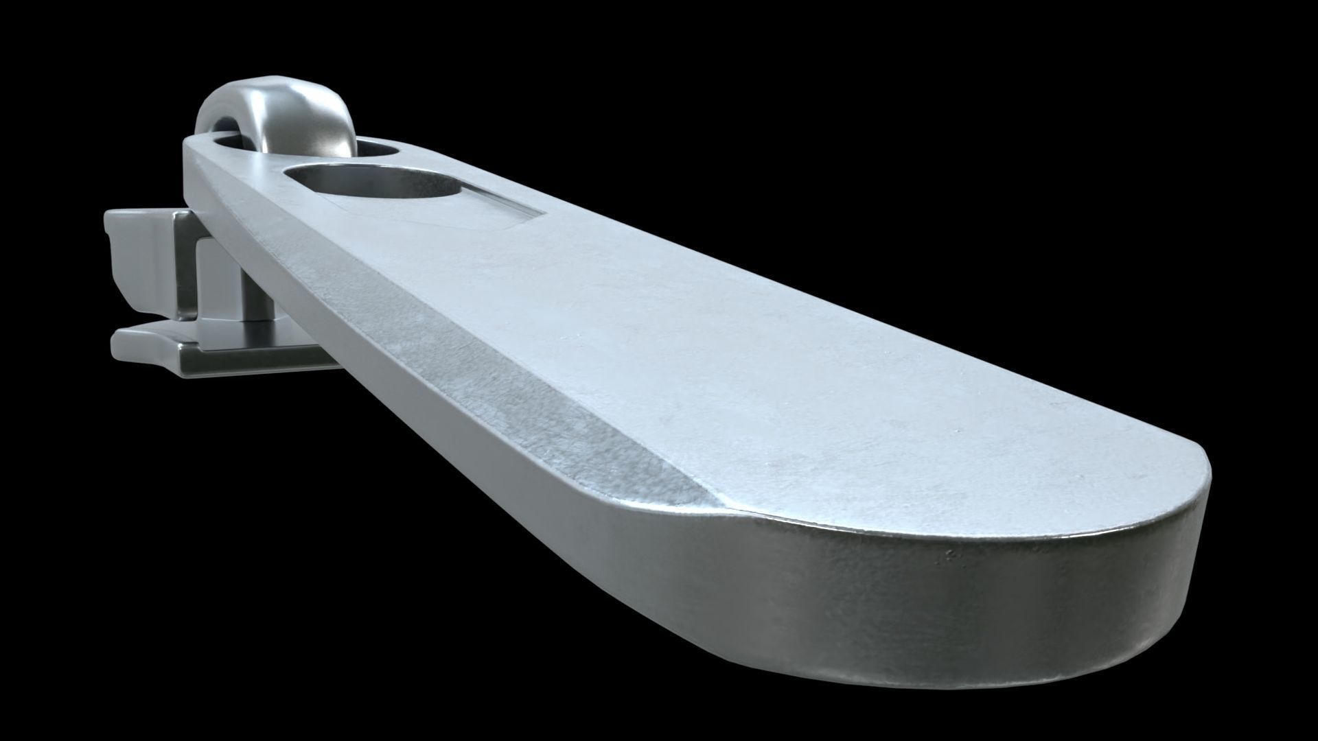 Zipper Puller with Slider 005 Low-poly 3D model_3