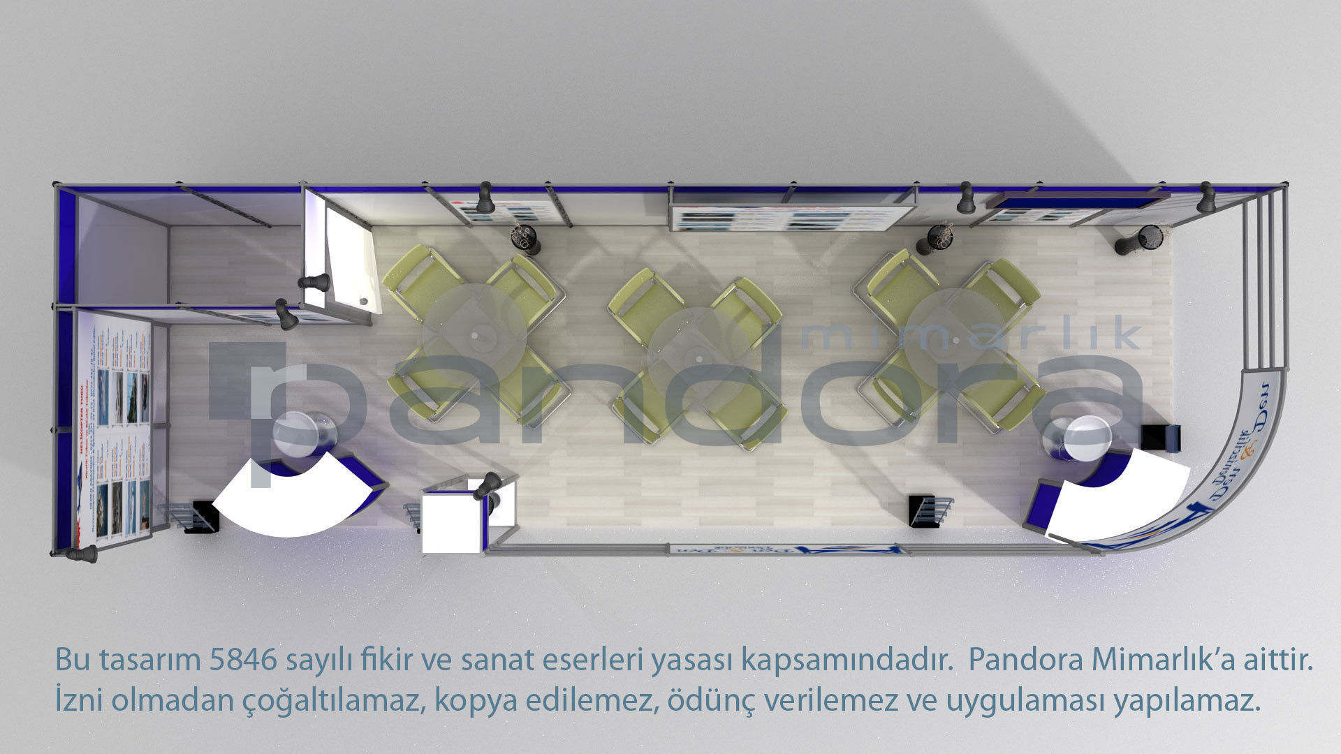 Den-Den exhibition stand design 3D model_2