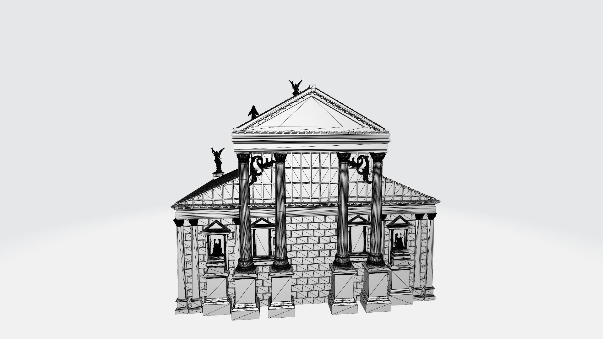 Gothic style build 3D print model_4