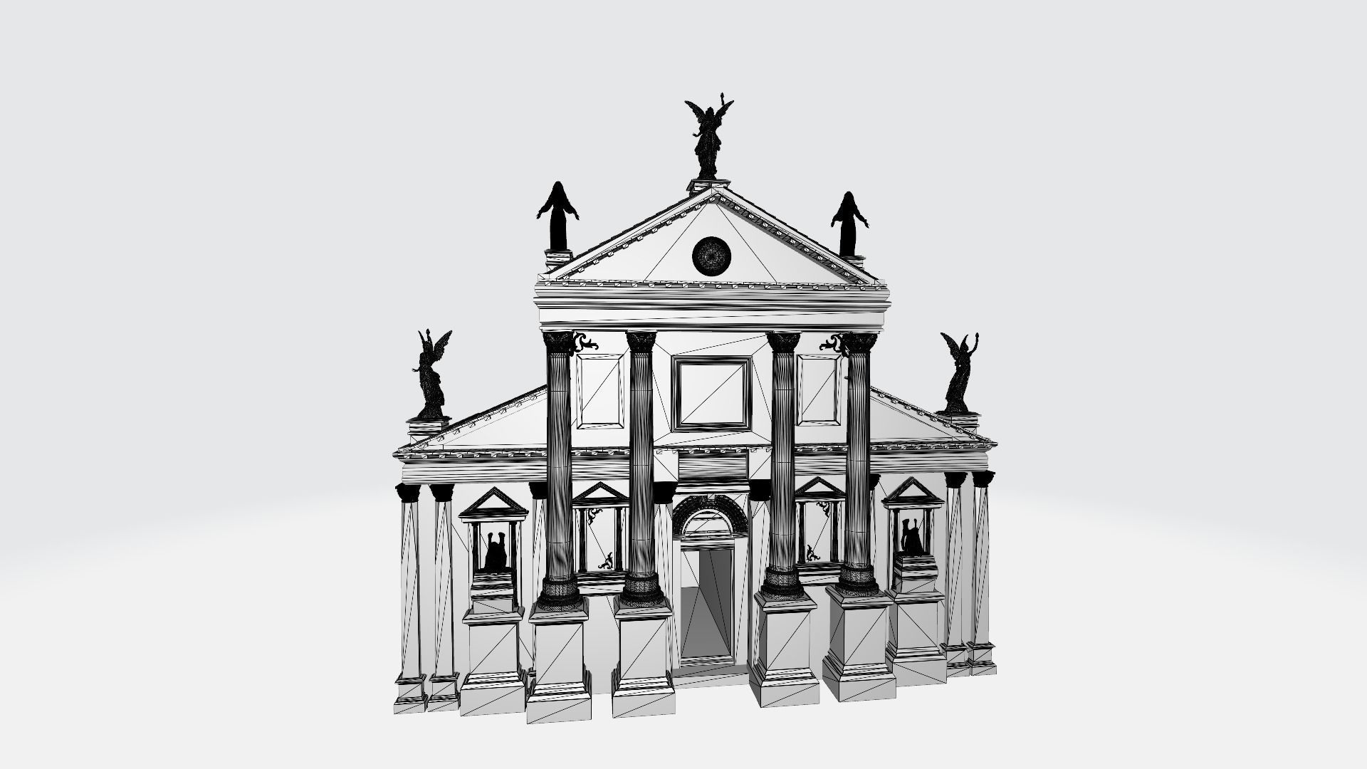 Gothic style build 3D print model_3