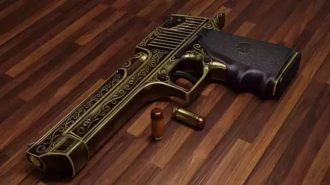 Golden Desert Eagle