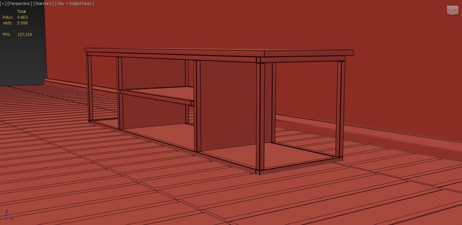 TV stand Free 3D model_7