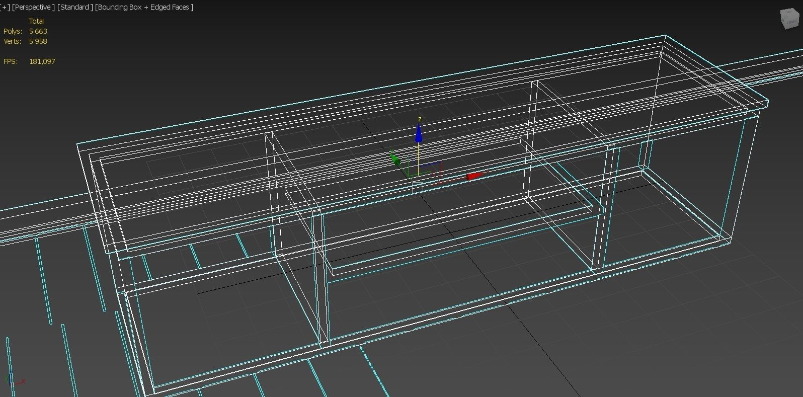 TV stand Free 3D model_8