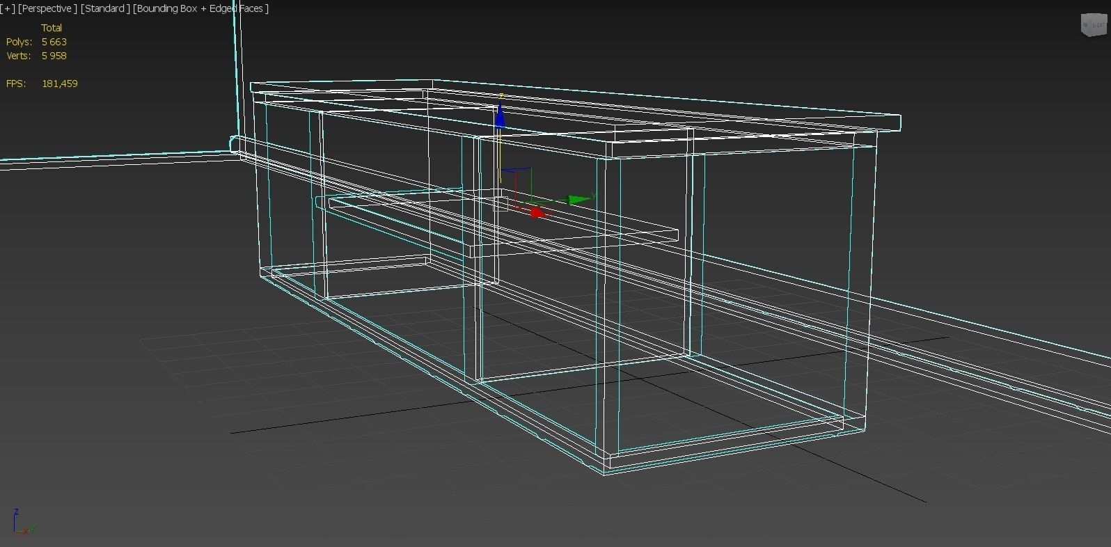 TV stand Free 3D model_4