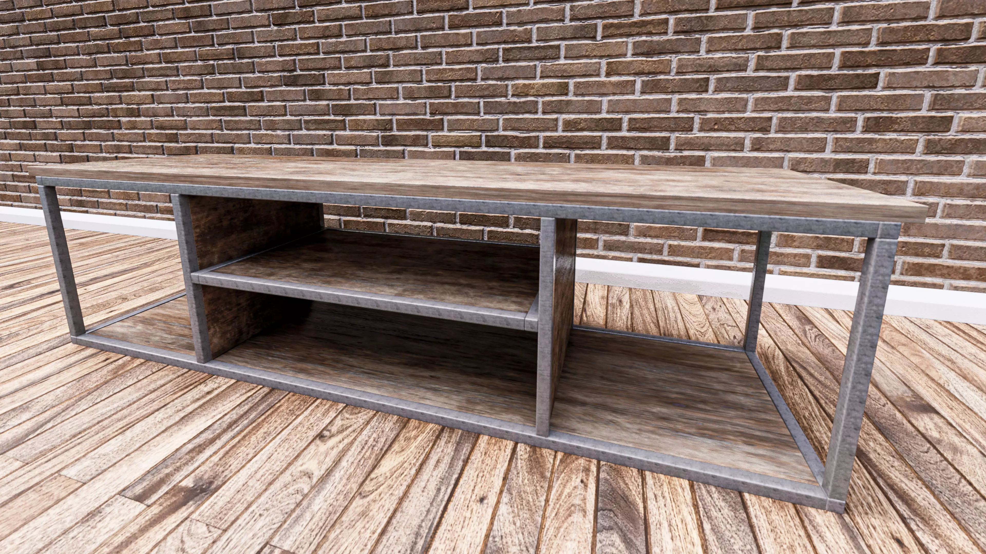 TV stand Free 3D model_0