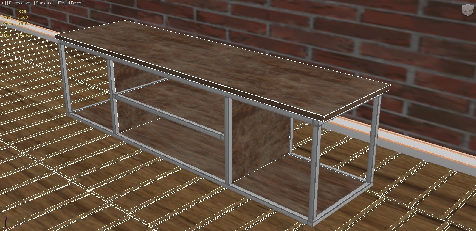 TV stand Free 3D model_3