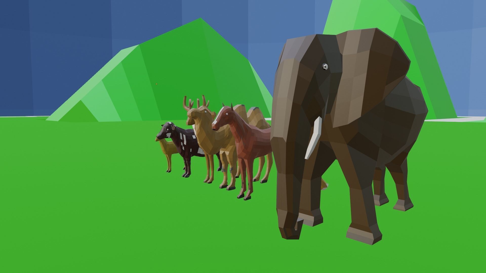 Animal Collection 3D lowpay 3D Low-poly 3D model_3