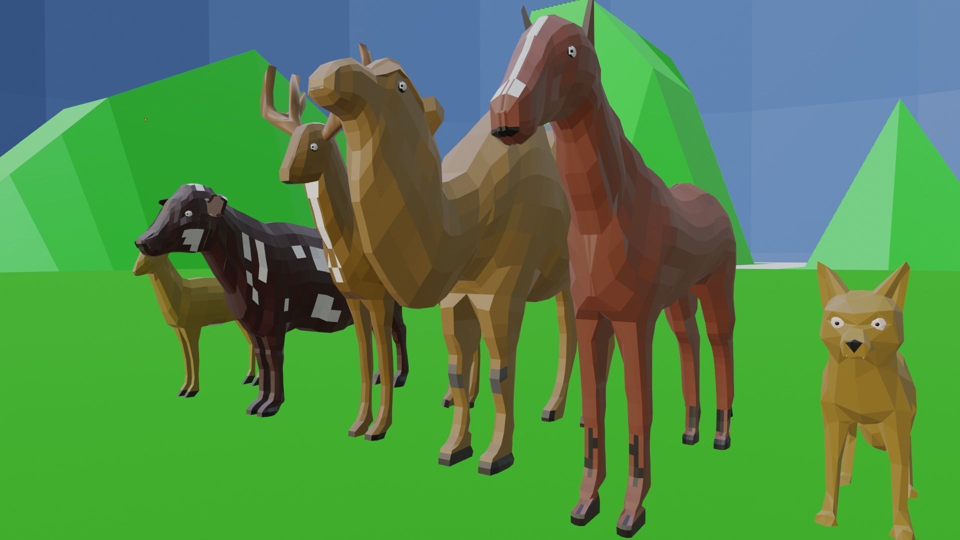Animal Collection 3D lowpay 3D Low-poly 3D model_12