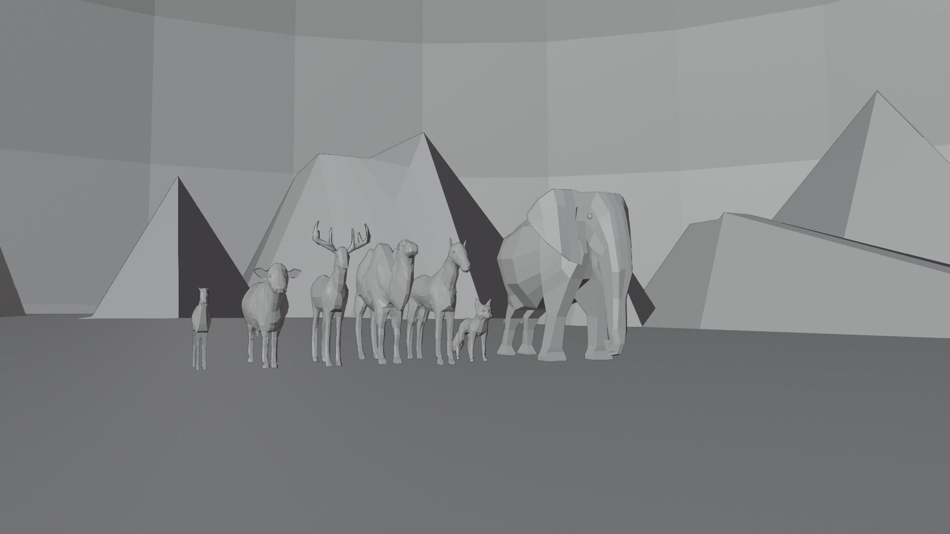 Animal Collection 3D lowpay 3D Low-poly 3D model_8