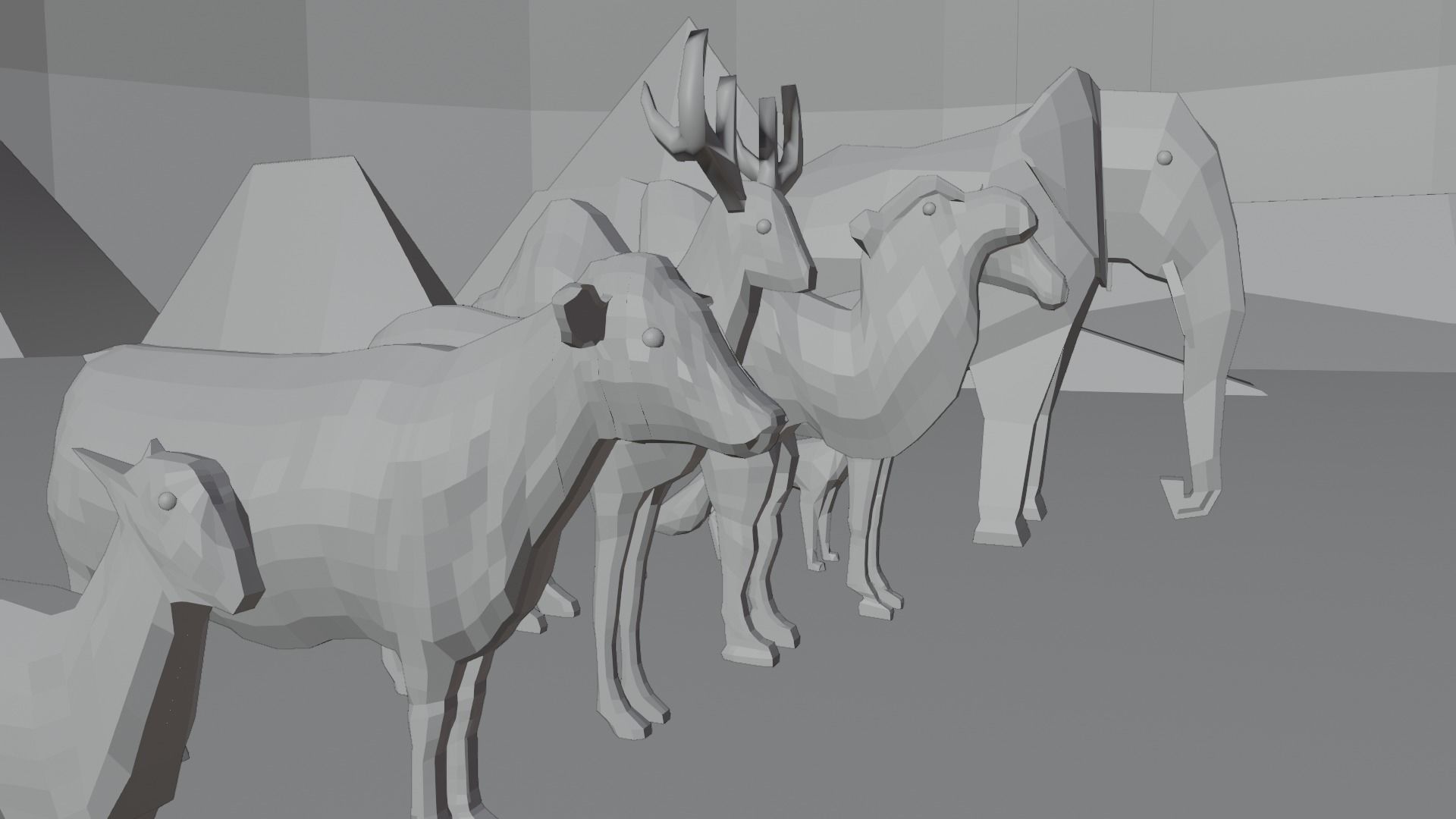 Animal Collection 3D lowpay 3D Low-poly 3D model_13