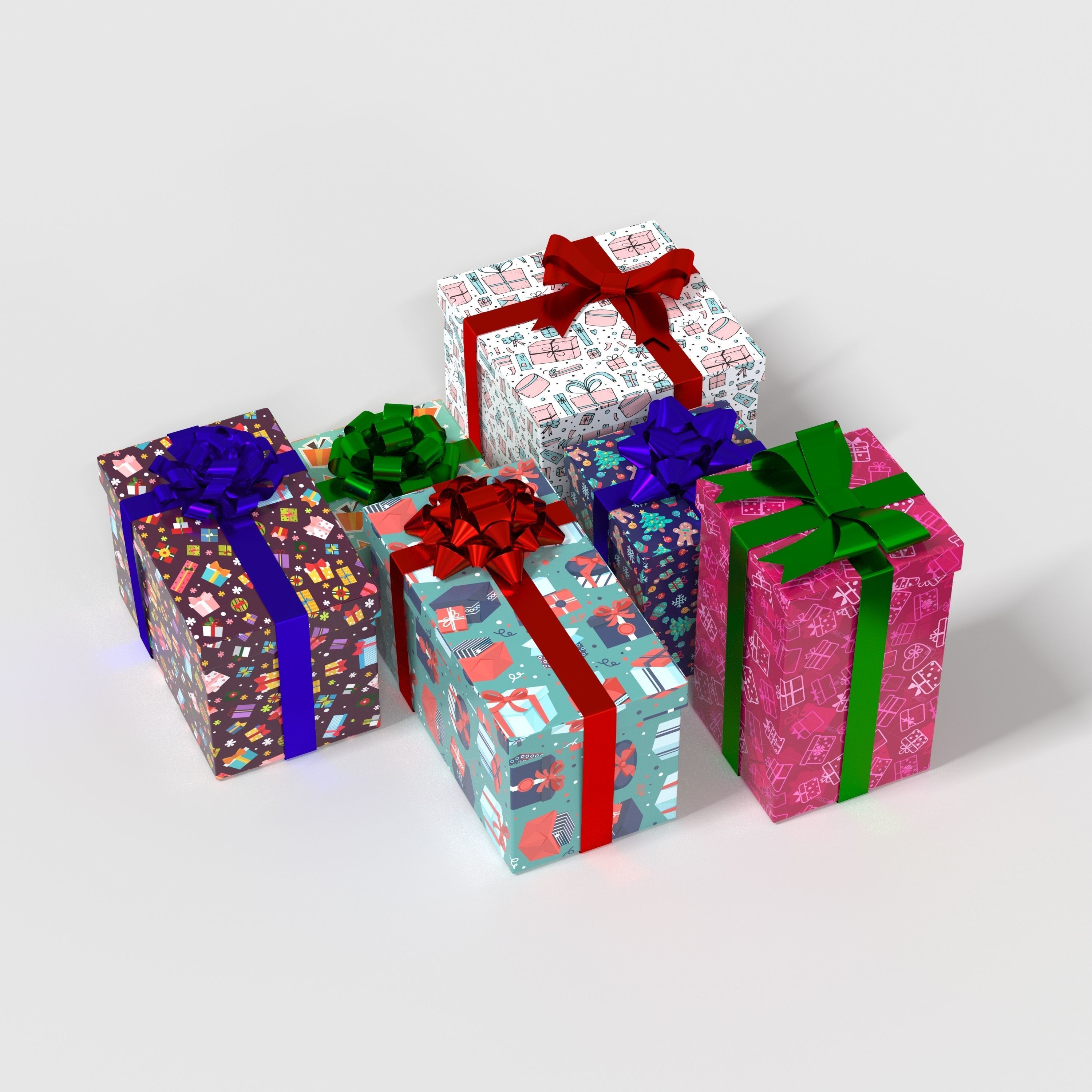 Gift Box 3D model_1