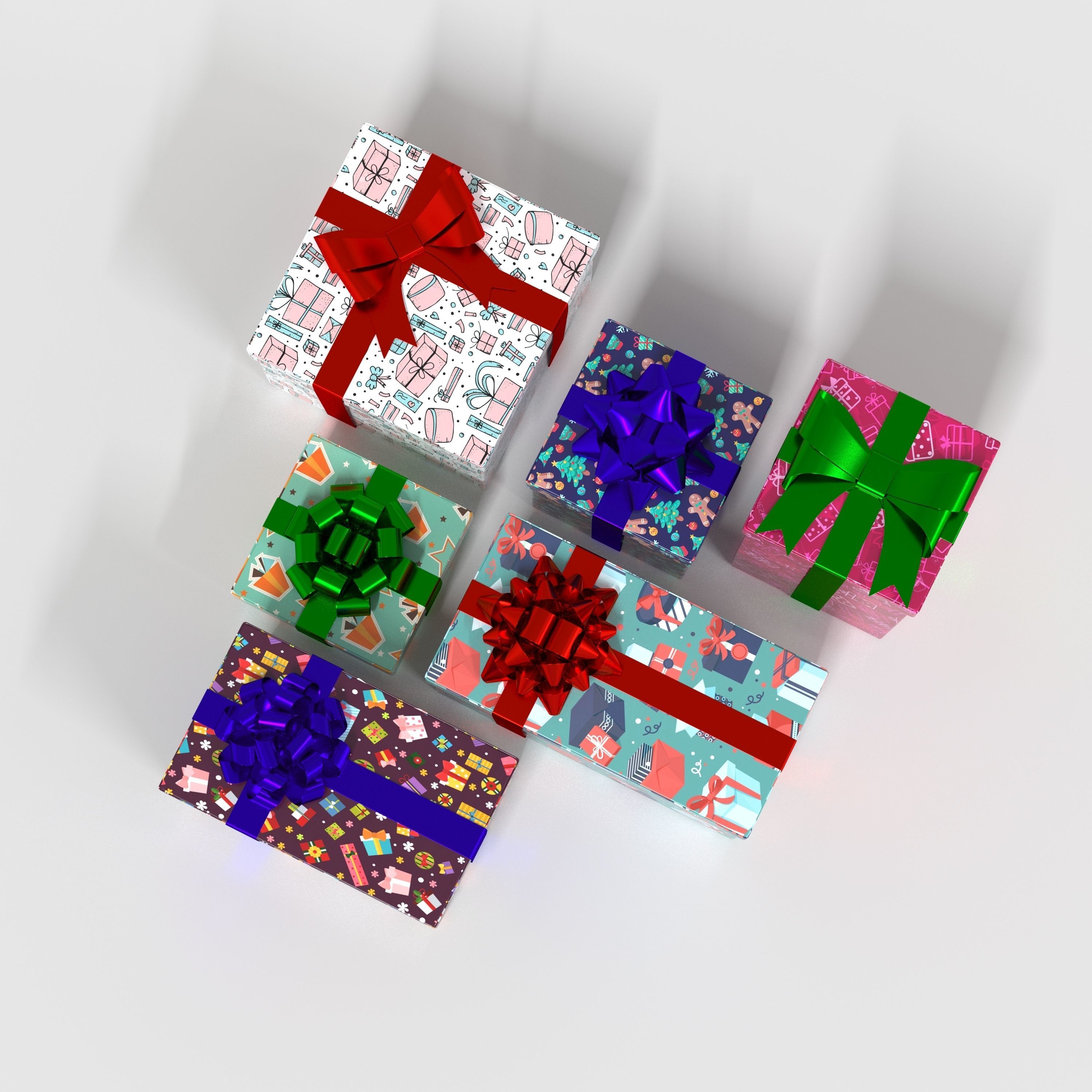 Gift Box 3D model_3