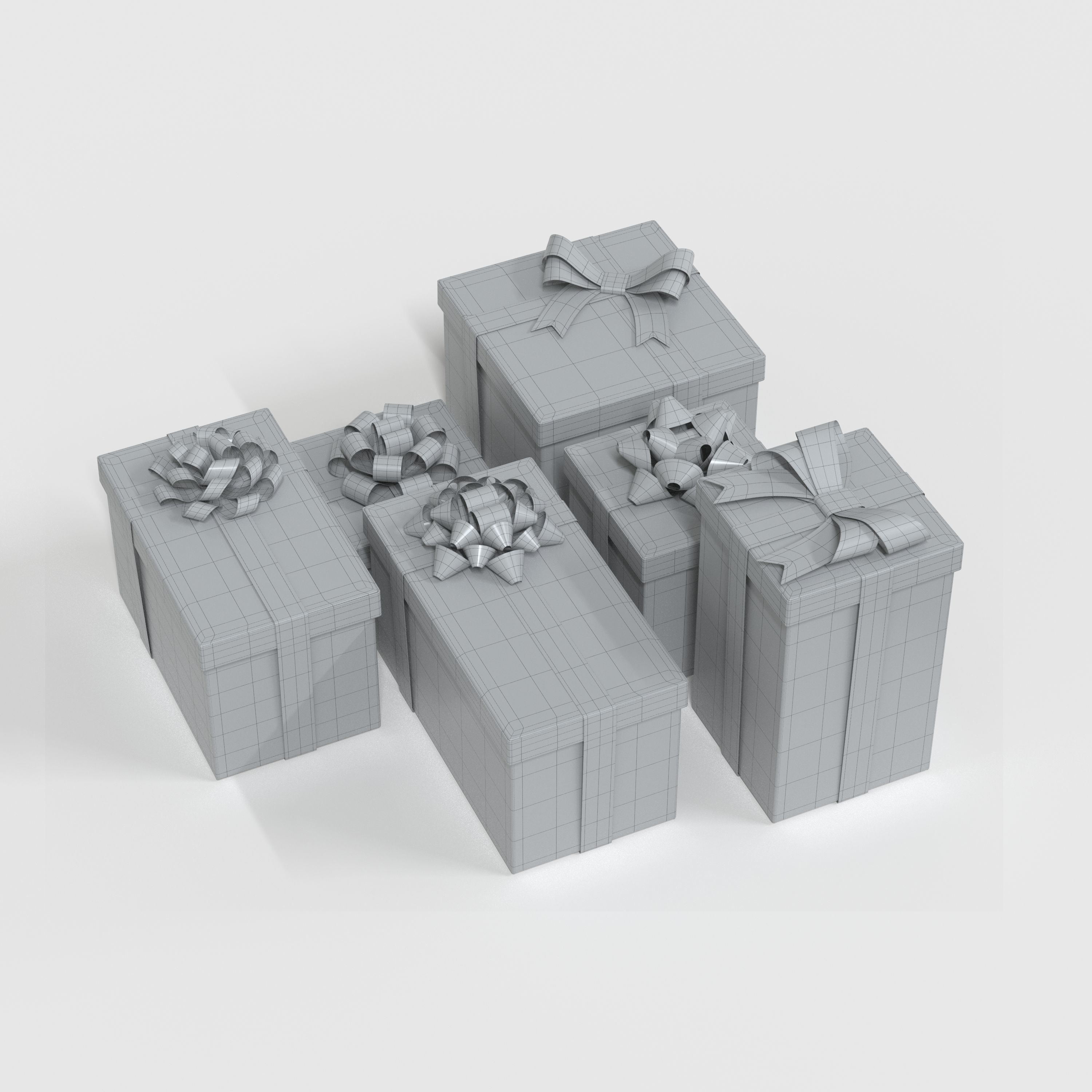 Gift Box 3D model_5