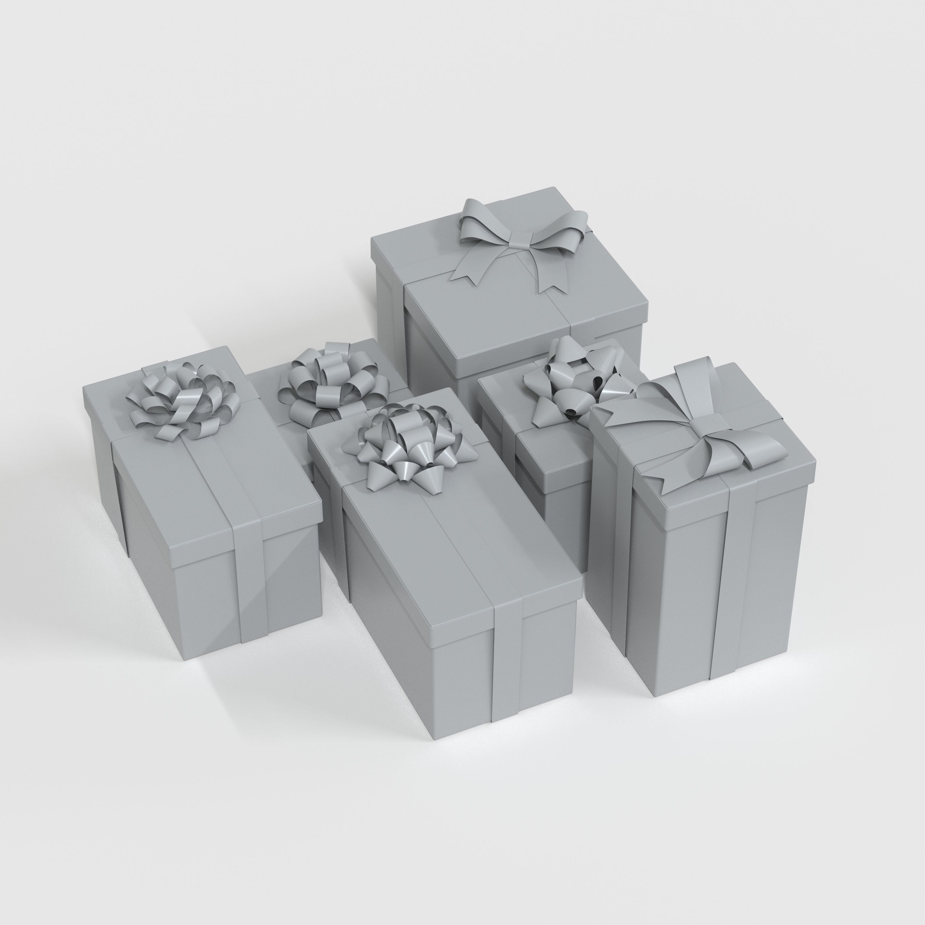 Gift Box 3D model_4