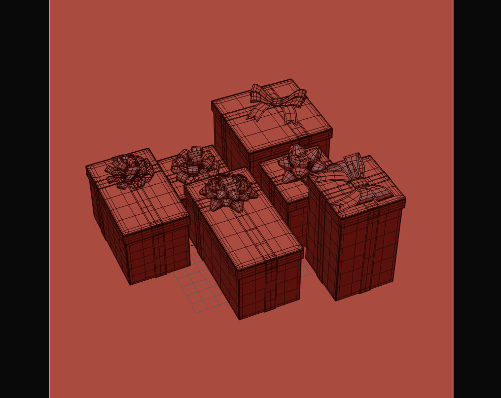 Gift Box 3D model_7
