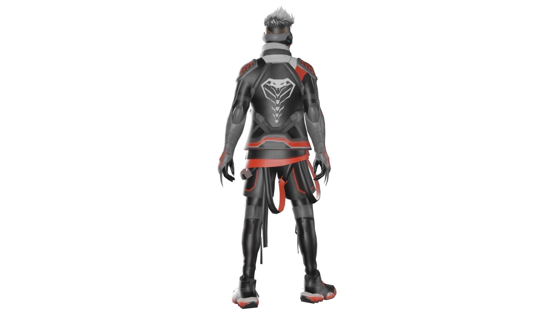 COBRA - Garena Free Fire - 3D Model Download - 4 Costumes in 1 3D model_5