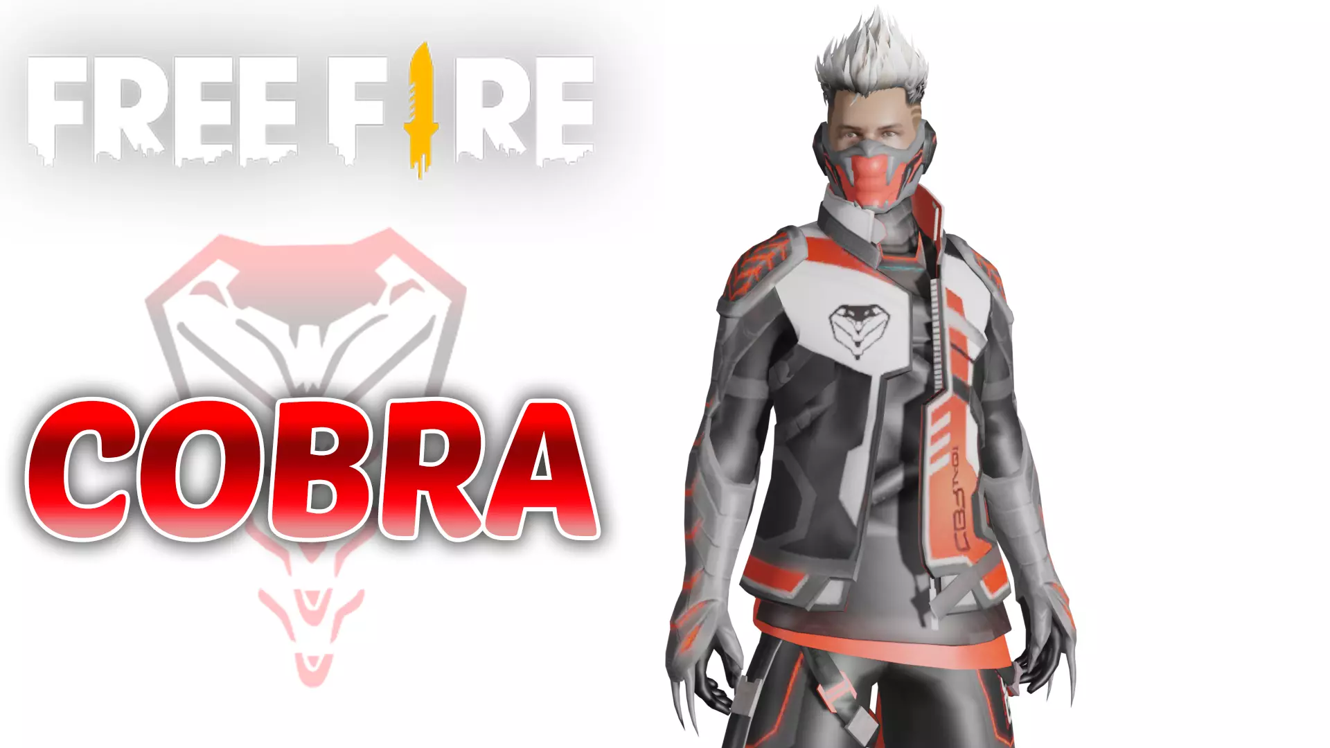 COBRA - Garena Free Fire - 3D Model Download - 4 Costumes in 1 3D model_0