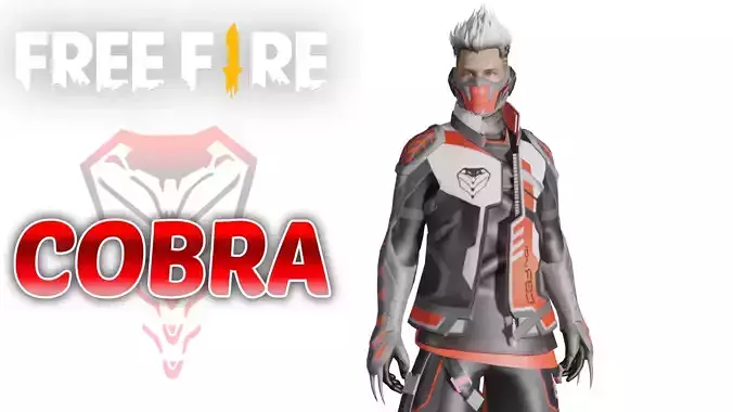 COBRA - Garena Free Fire - 3D Model Download - 4 Costumes in 1 3D model