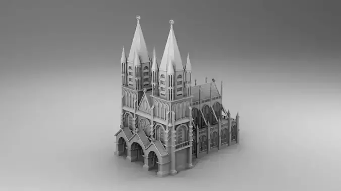 Gothic House 3D print model