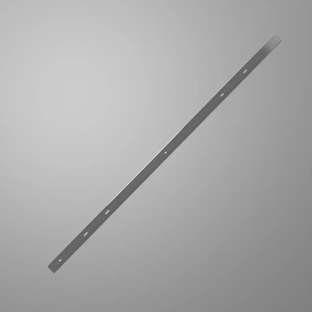 Metal Meter Stick Low-poly 3D model_0