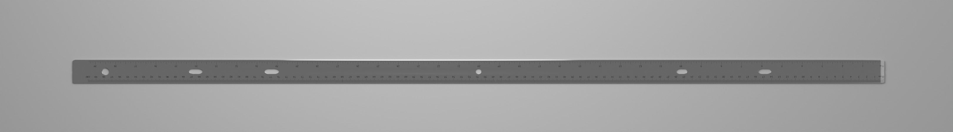 Metal Meter Stick Low-poly 3D model_3