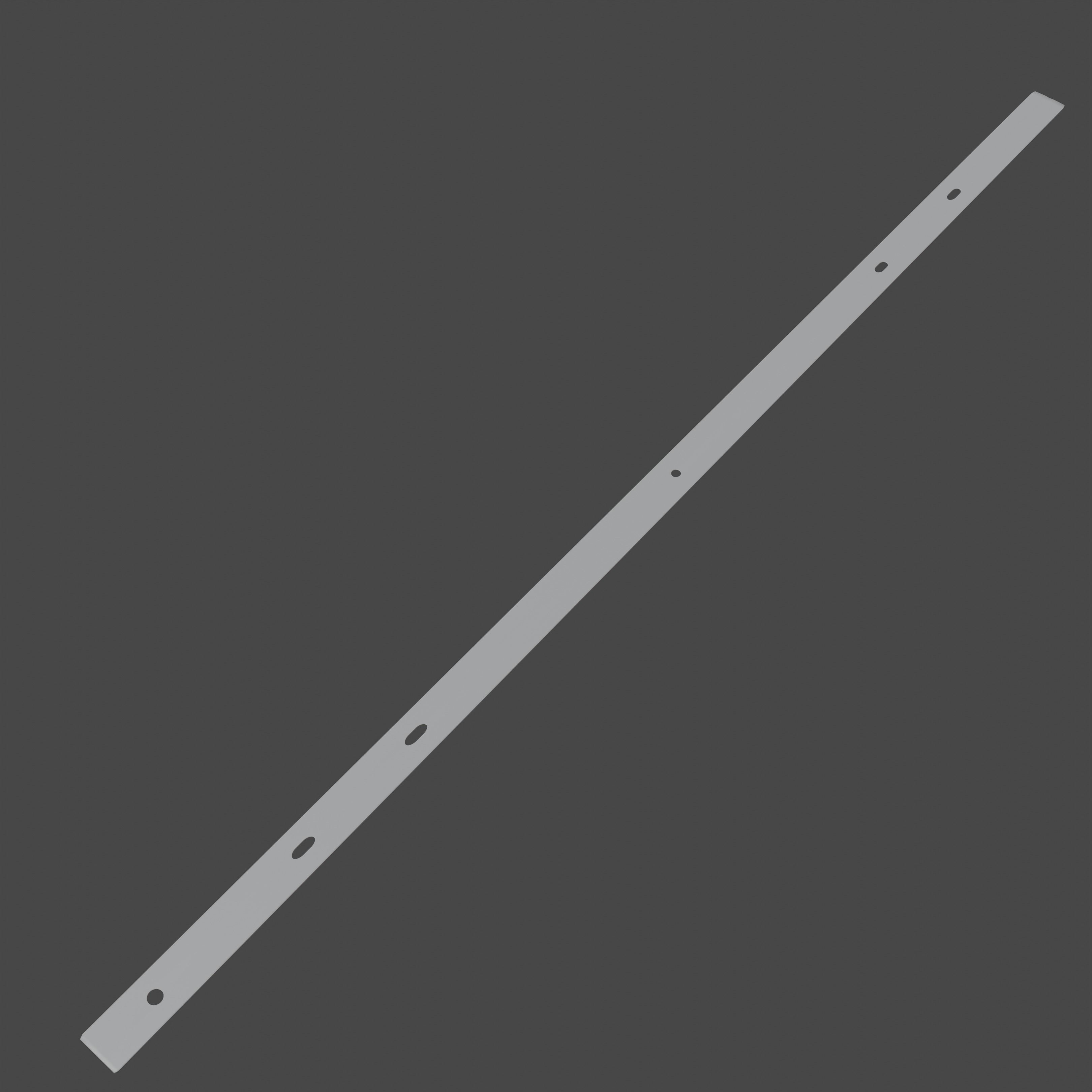 Metal Meter Stick Low-poly 3D model_8