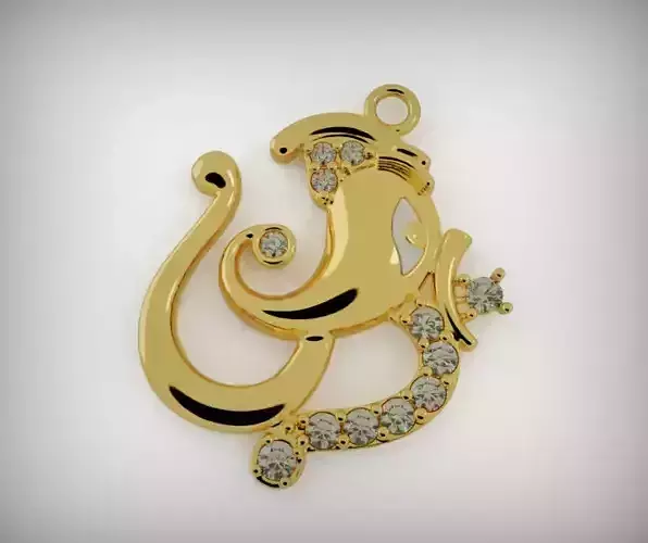 Ganesh Ji Pendant 001 3D print model