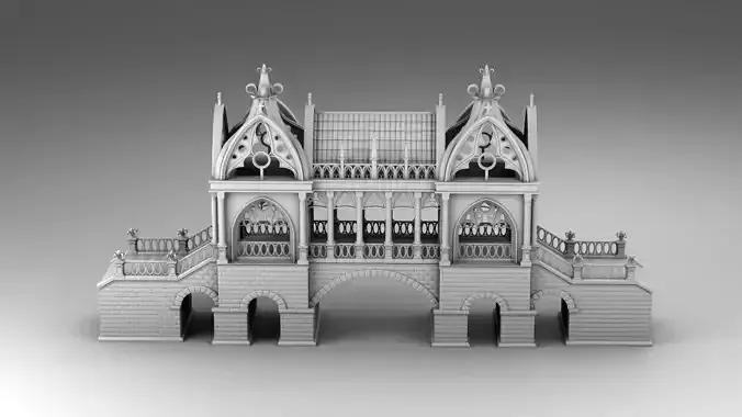 Gothic bridge 3D print model