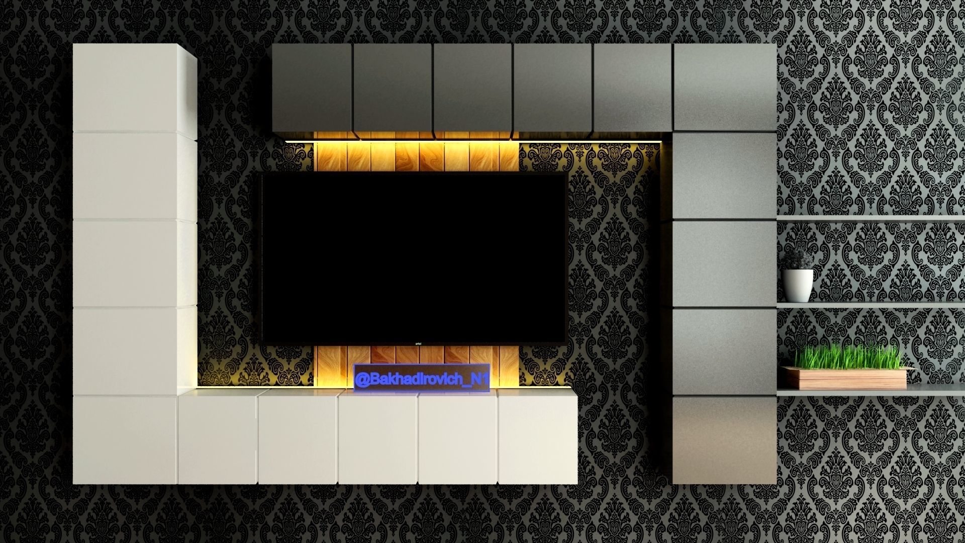 Interior HALL 3D model_6