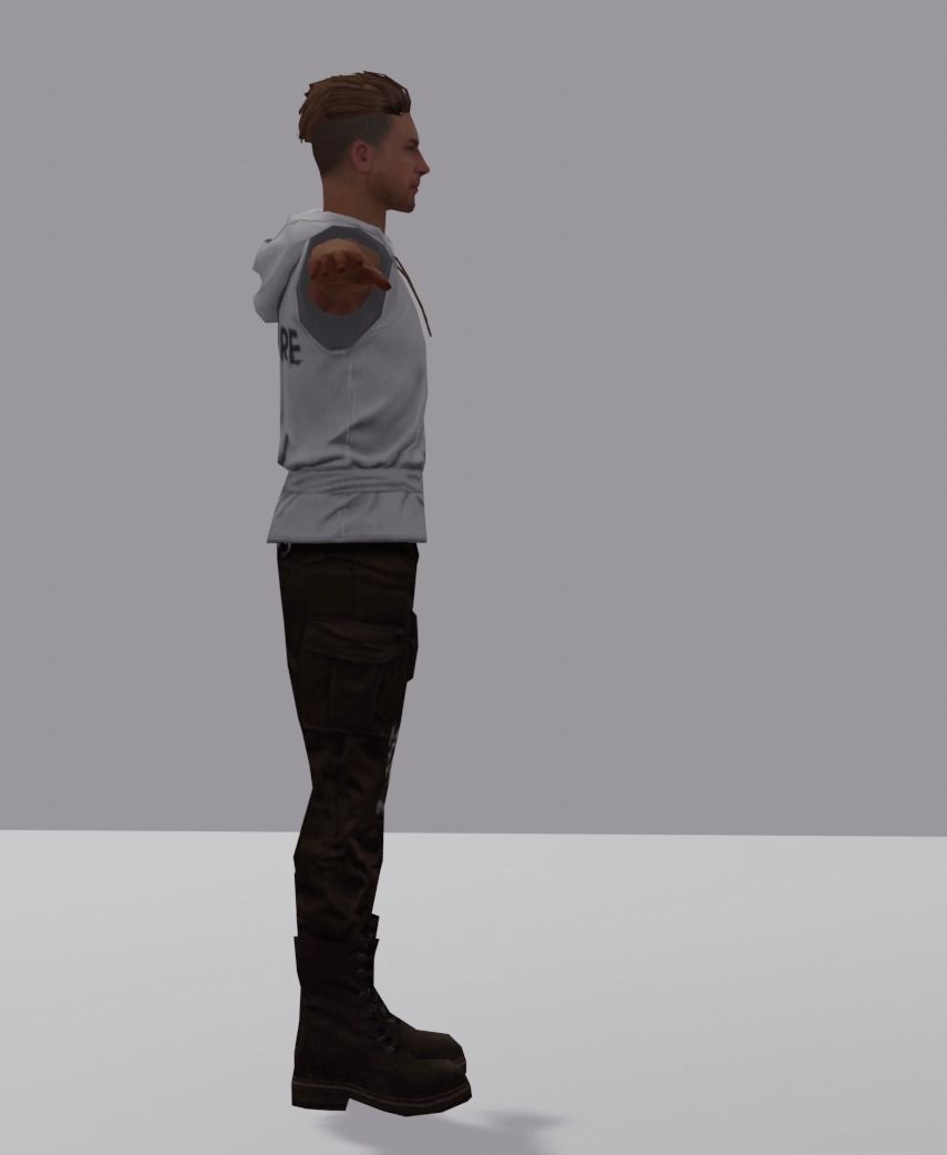 garena free fire adam 3d model Free low-poly 3D model_4