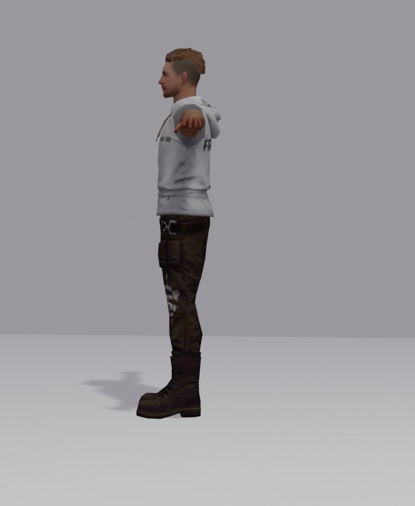 garena free fire adam 3d model Free low-poly 3D model_2