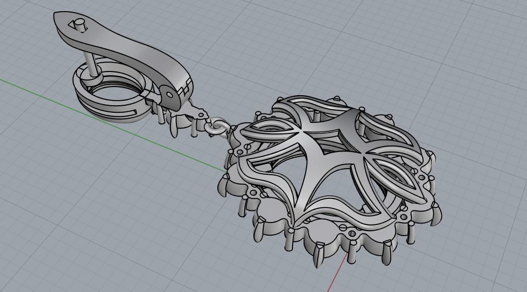 Ring and Earrings  105 3D print model_9