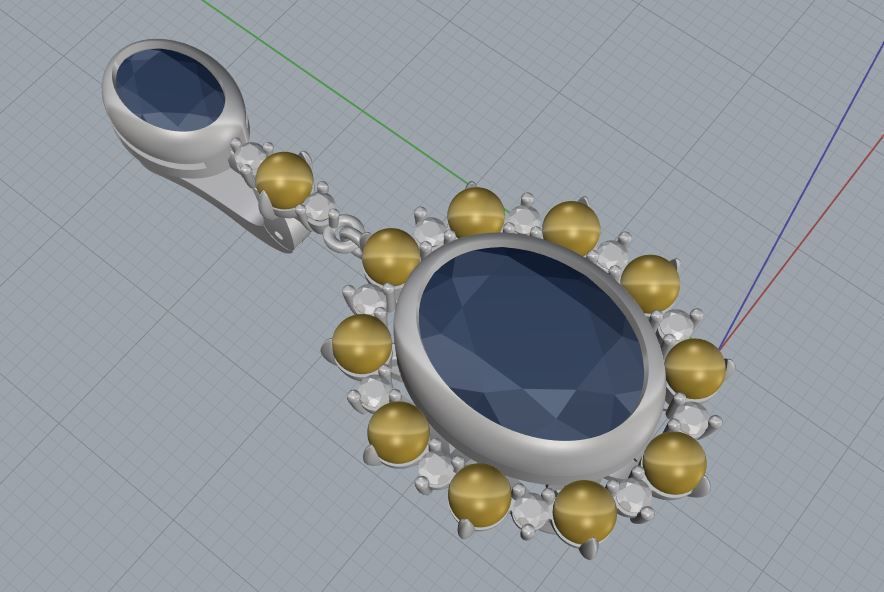 Ring and Earrings  105 3D print model_11