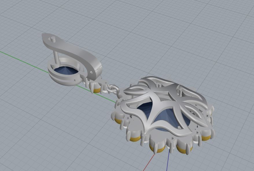 Ring and Earrings  105 3D print model_14