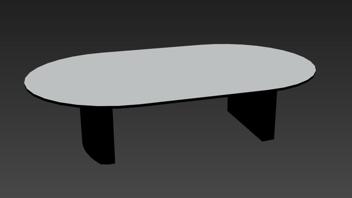 Conference table Free low-poly 3D model_0