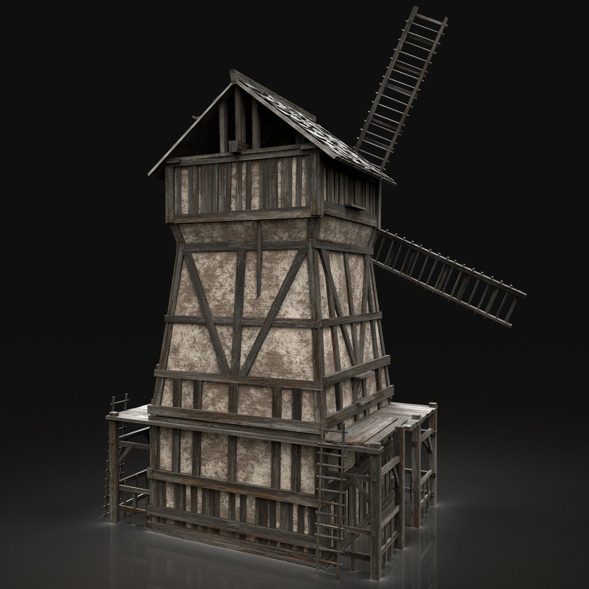 ENTERABLE HIGH TOWER WATCHTOWER COLLECTION BUILDINGS _26