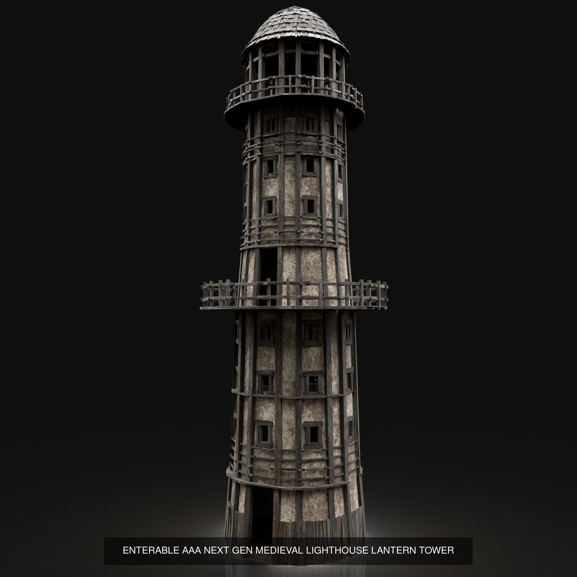 ENTERABLE HIGH TOWER WATCHTOWER COLLECTION BUILDINGS _3