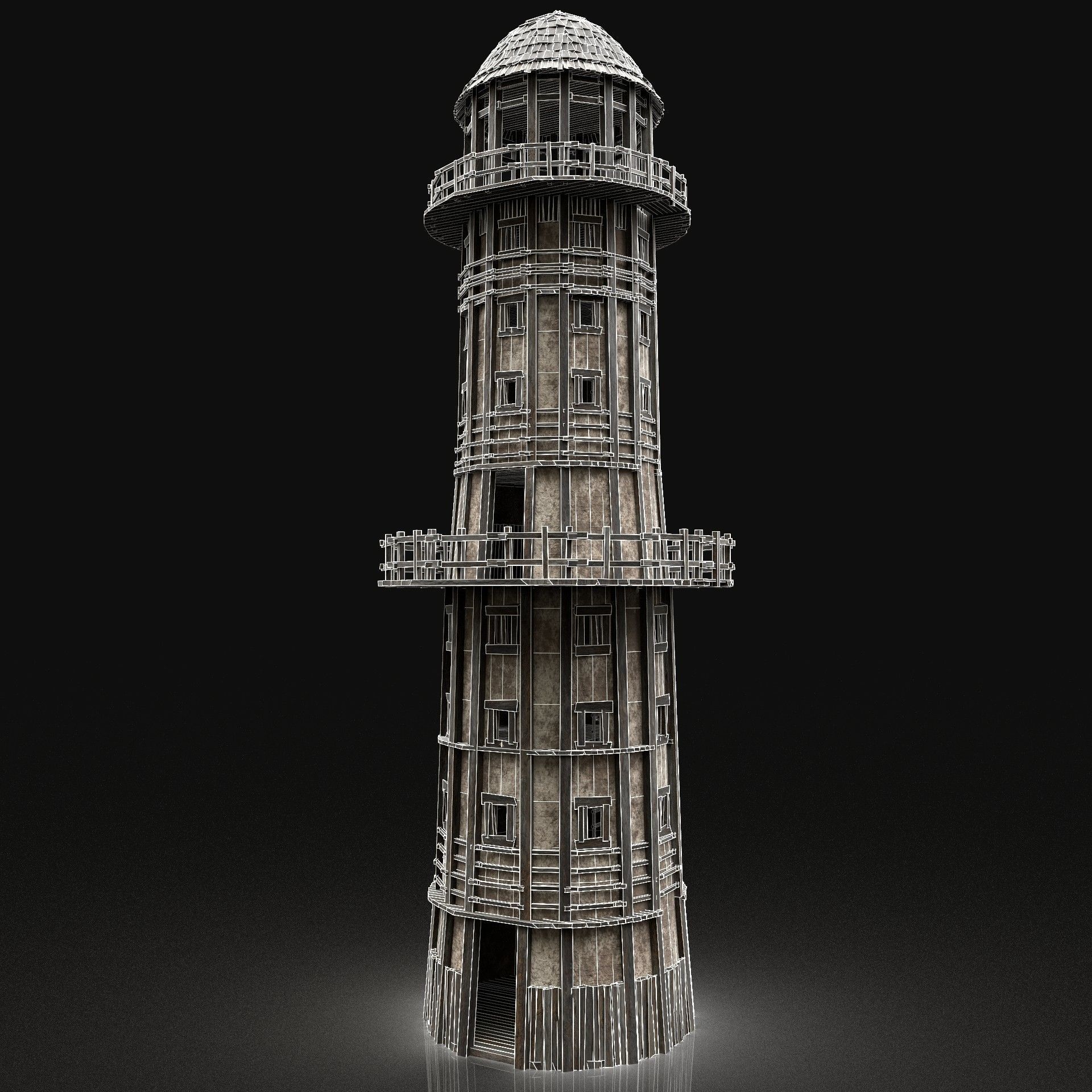 ENTERABLE HIGH TOWER WATCHTOWER COLLECTION BUILDINGS _23