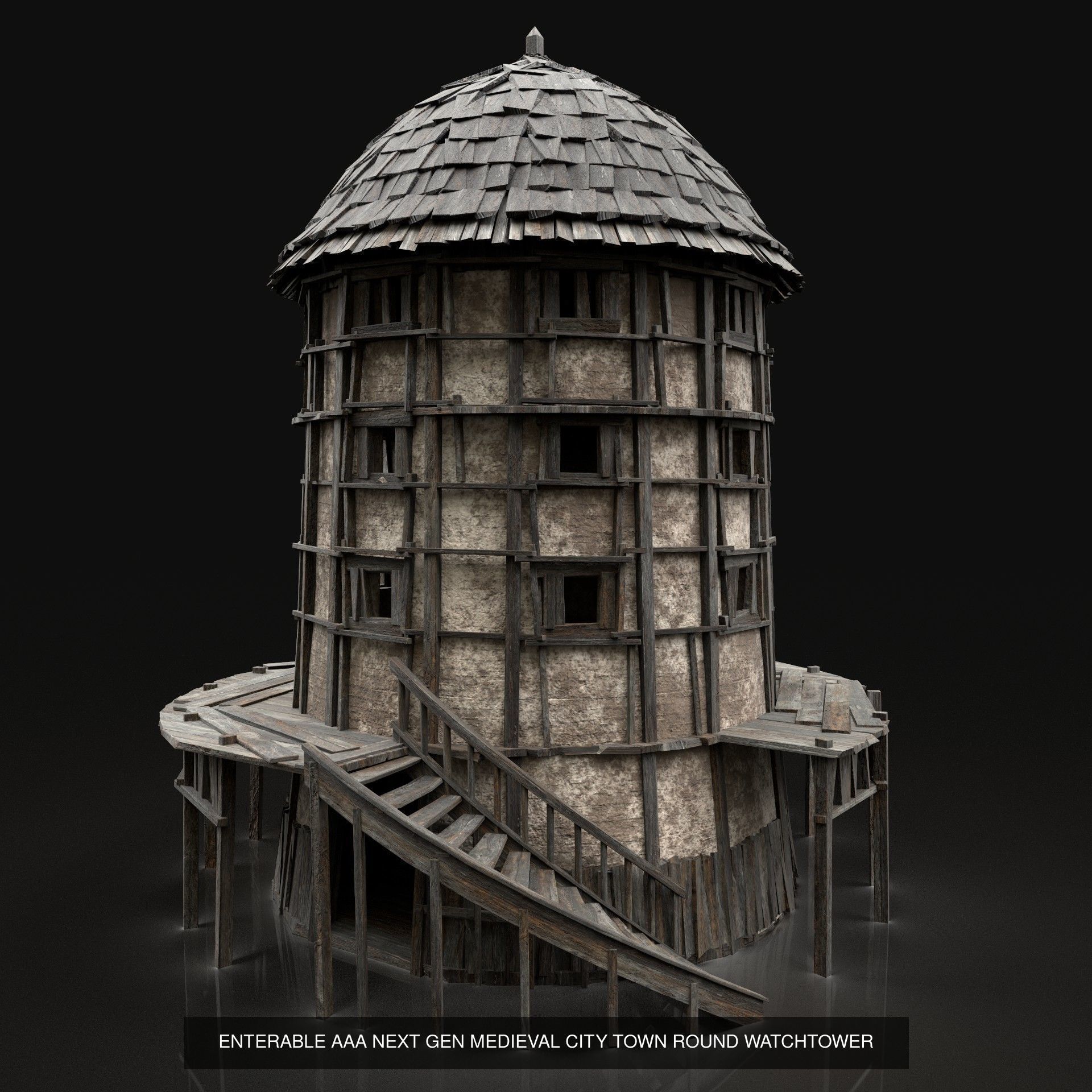 ENTERABLE HIGH TOWER WATCHTOWER COLLECTION BUILDINGS _1