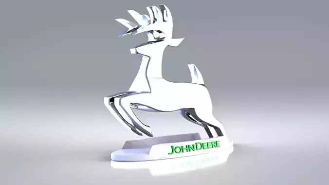 John Deere - hood ornament 3D print model