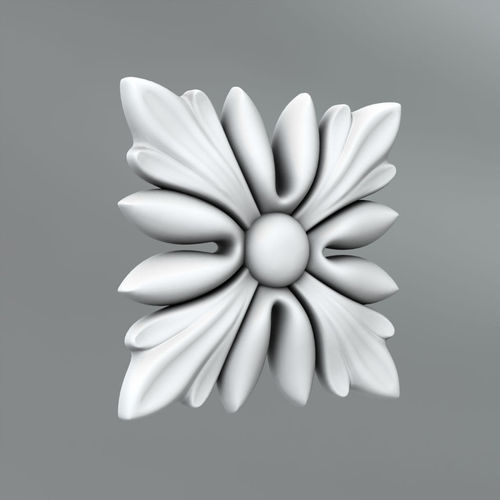 Square decoration 3D model