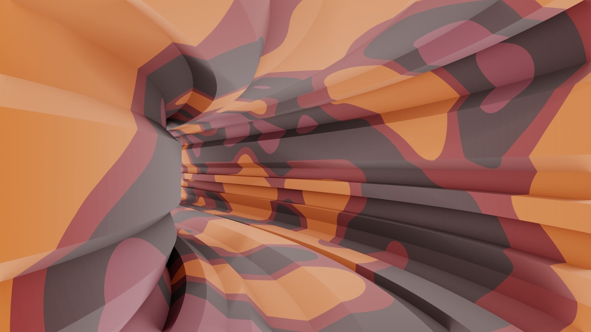 Game tunnel 3D model_3